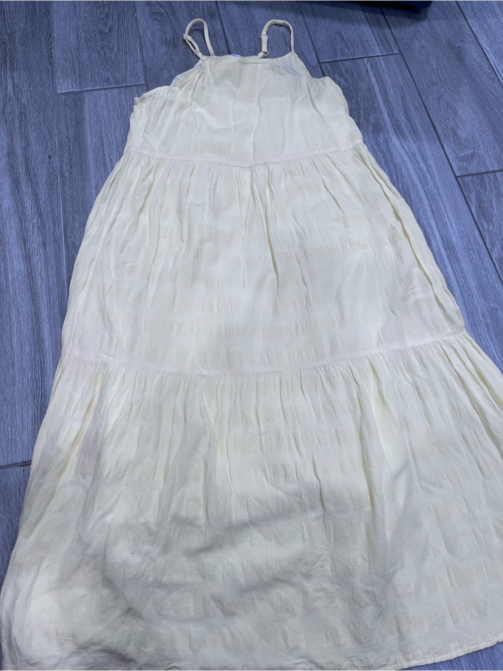Old Navy Light Cream Tiered Sundress for Girls